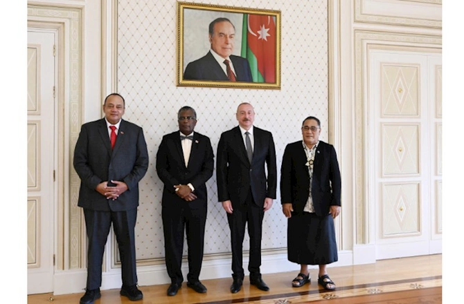Prezident qəbul keçirdi — FOTOLAR