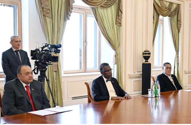 Prezident qəbul keçirdi — FOTOLAR