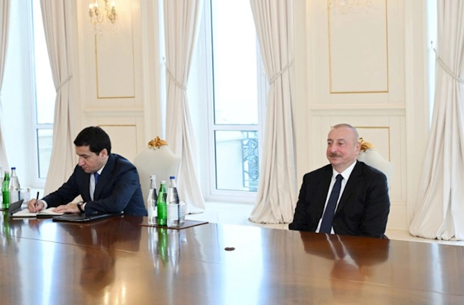 İlham Əliyev Ümumçin Komitəsinin sədr müavinini qəbul etdi İlham Əliyev Ümumçin Komitəsinin sədr müavinini qəbul etdi