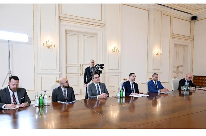 Prezident ATƏT-in sədrini qəbul etdi — FOTOLAR