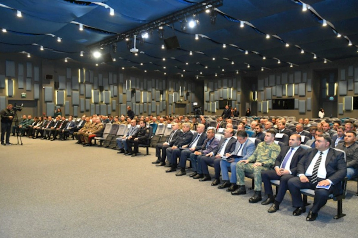 Ağdamda yanğın təhlükəsizliyi ilə bağlı regional müşavirə keçirildi — FOTO