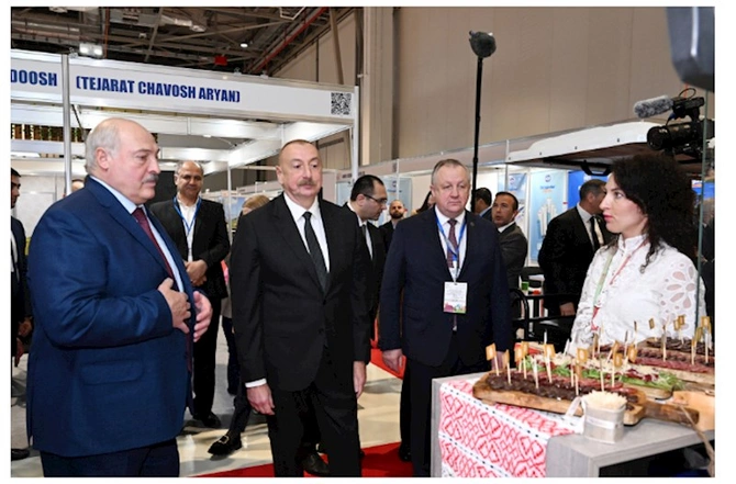 Prezidentlər “Caspian Agro” və “InterFood Azerbaijan” sərgisində — FOTOLAR Prezidentlər “Caspian Agro” və “InterFood Azerbaijan” sərgisində — FOTOLAR