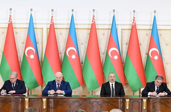 Azərbaycan və Belarus arasında 9 sənəd imzalandı — FOTOLAR (YENİLƏNİB)