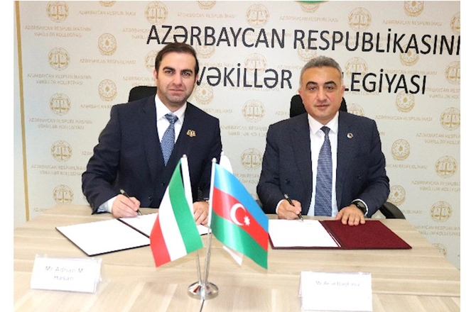 Azərbaycan və Küveyt vəkillər kollegiyaları arasında Memorandum imzalandı — FOTOLAR