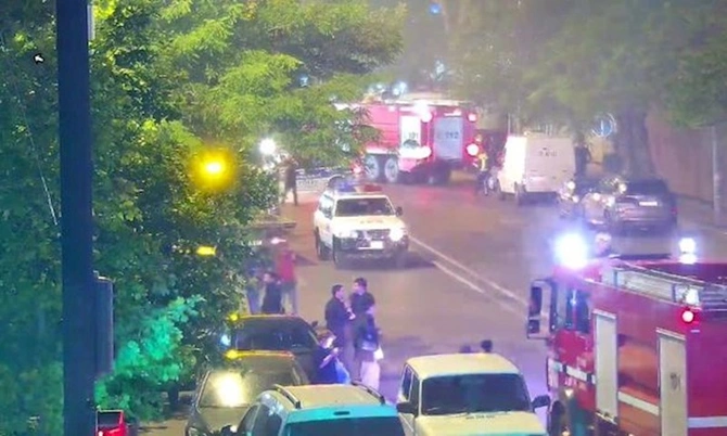 Yanğına görə bağlanan yollar açıldı — FOTOLAR (YENİLƏNİB)