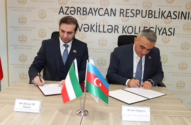 Azərbaycan və Küveyt vəkillər kollegiyaları arasında Memorandum imzalandı — FOTOLAR