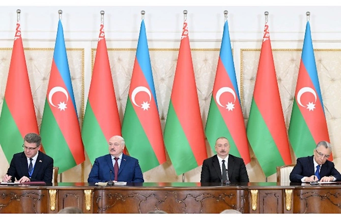 Azərbaycan və Belarus arasında 9 sənəd imzalandı — FOTOLAR (YENİLƏNİB)