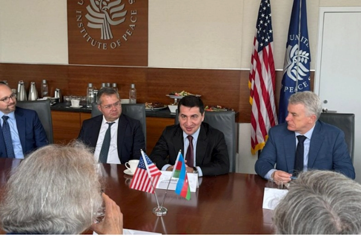 Hikmət Hacıyev ABŞ Sülh İnstitutunda Azərbaycan-Amerika tərəfdaşlığını müzakirə edib