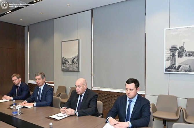 Ceyhun Bayramov Mixail Şvıdkoy ilə görüşdü — FOTO
