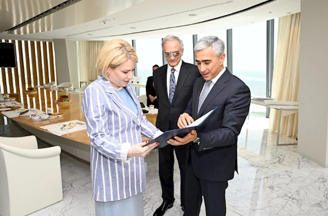 Heydər Əliyev Fondunun Rusiyadakı layihələri müzakirə olundu — FOTOLAR Heydər Əliyev Fondunun Rusiyadakı layihələri müzakirə olundu — FOTOLAR