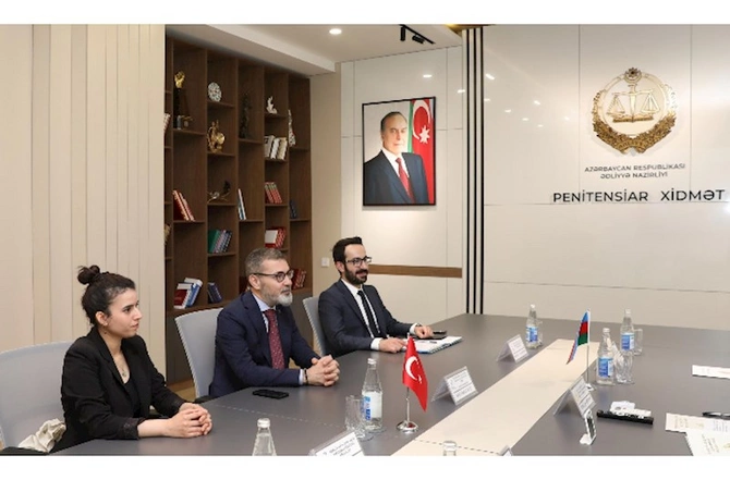 Türkiyə İnsan Hüquqları və Bərabərlik Qurumunun nümayəndə heyəti ilə Penitensiar xidmətdə görüş — FOTO Türkiyə İnsan Hüquqları və Bərabərlik Qurumunun nümayəndə heyəti ilə Penitensiar xidmətdə görüş — FOTO
