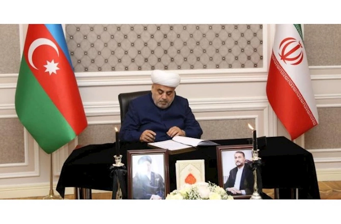 Allahşükür Paşazadə İran səfirliyində olub — FOTOLAR