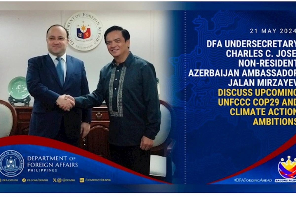 Azərbaycan səfiri Filippinin xarici işlər katibinin müavini ilə COP29-u müzakirə edib