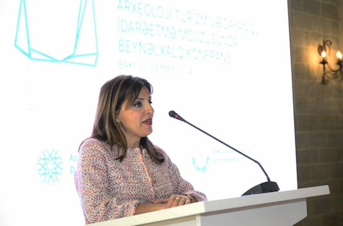 Arxeoloji turizm və dayanıqlı idarəetmə mövzusunda beynəlxalq konfrans işə başlayıb — FOTOLAR