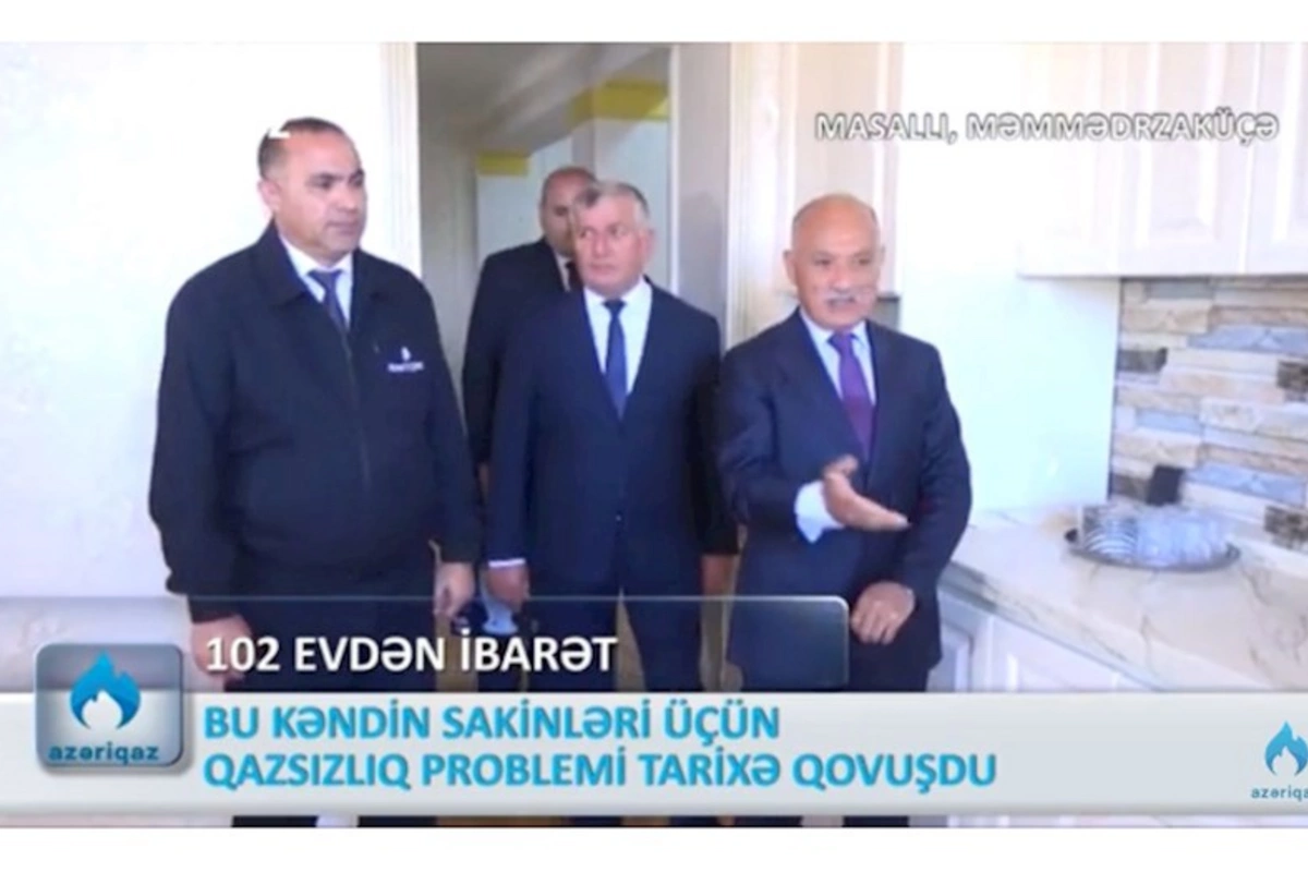 102 evdən ibarət bu kəndin qazsızlıq problemi tarixə qovuşdu — VİDEO