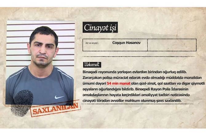 Bakıda əli çətirli mənzil oğrusu saxlanıldı — VİDEO Bakıda əli çətirli mənzil oğrusu saxlanıldı — VİDEO