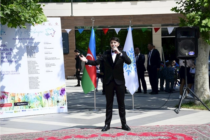 Xətai rayonunda “Azərbaycanım” mövzusunda VII Uşaq və Gənc Rəsm Festivalı keçirilib — FOTOLAR