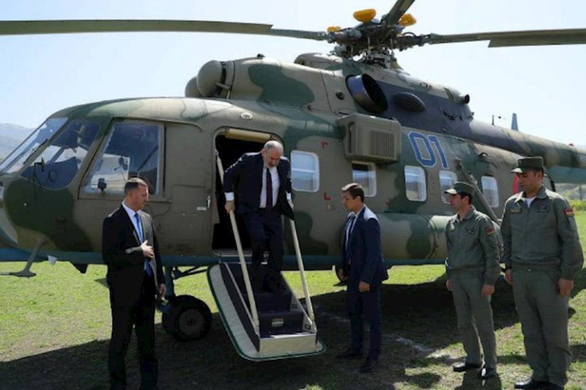 TƏCİLİ: Paşinyanın helikopteri qəza enişi etdi