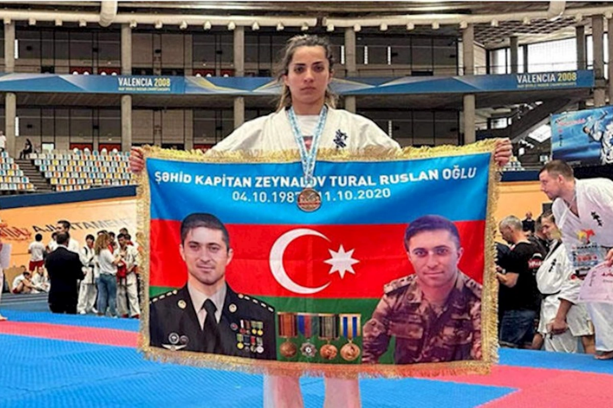 Şəhid bacısı Avropa üçüncüsü oldu — FOTOLAR