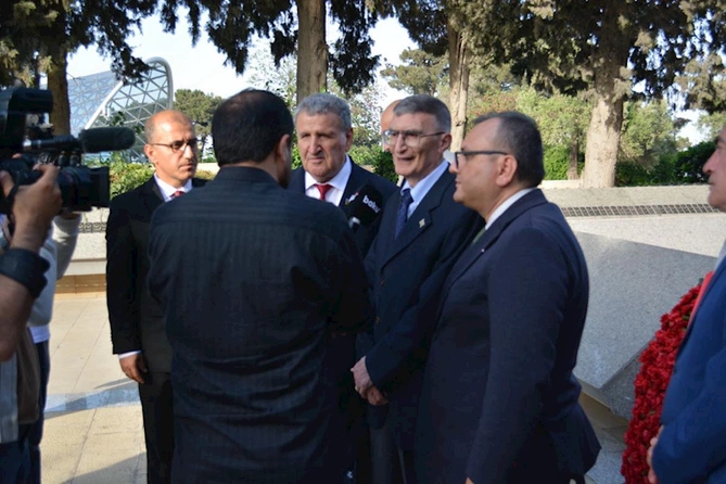 Aziz Sancar Azərbaycana gəlib — FOTOLAR