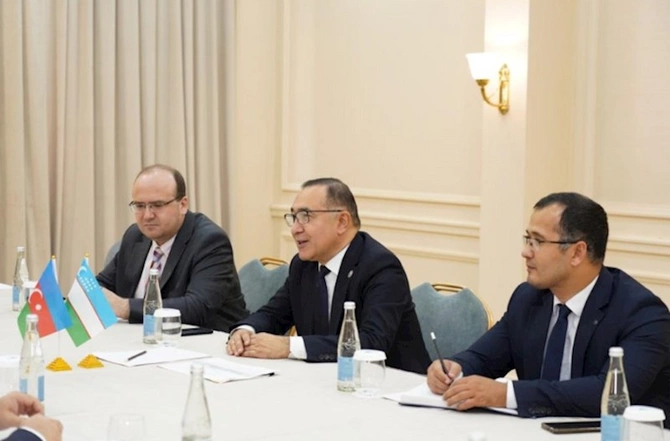 Əhməd İsmayılov ilə Asadjan Xocayev arasında ikitərəfli görüş keçirildi — FOTO Əhməd İsmayılov ilə Asadjan Xocayev arasında ikitərəfli görüş keçirildi — FOTO