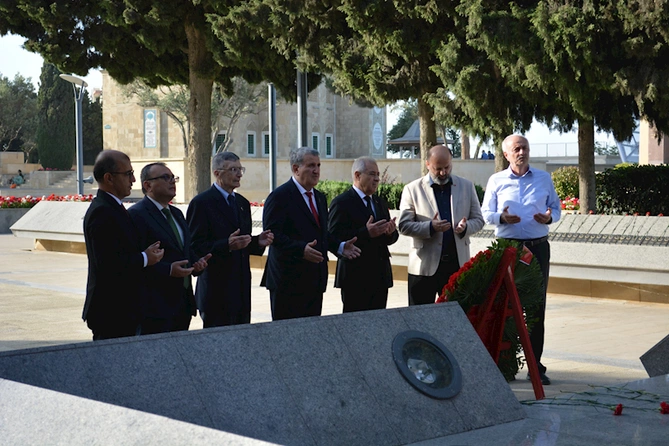 Aziz Sancar Azərbaycana gəlib — FOTOLAR