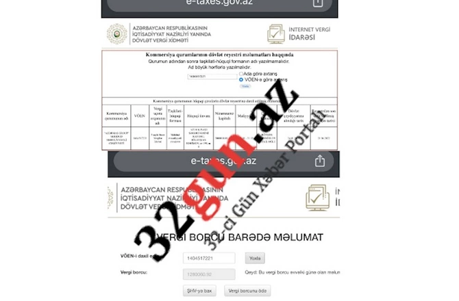 Bir milyondan çox vergi borcu olan şirkət 4 tender müqaviləsi imzalayıb — SİYAHI (FOTOFAKT)