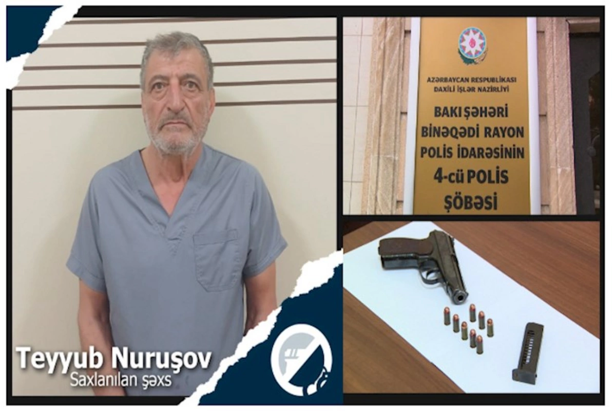 Binəqədidə tapança satmaq istəyən şəxs saxlanıldı
