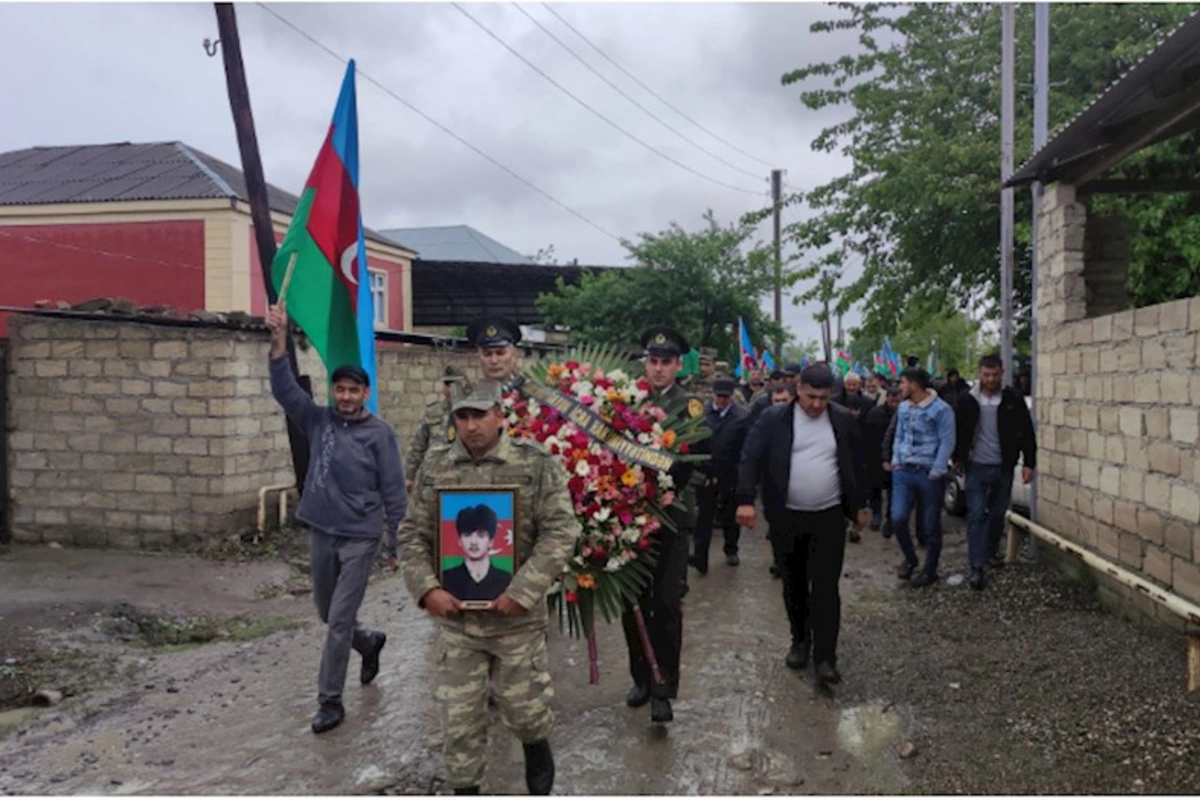 Şəhidimiz Xaçmazda dəfn olundu — FOTOLAR