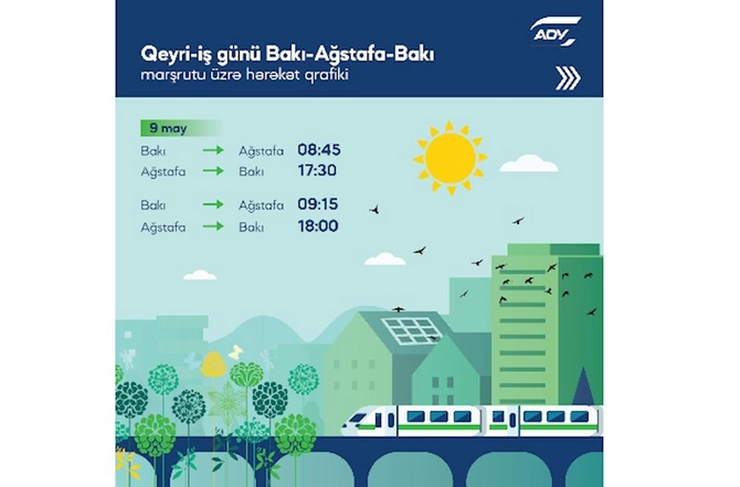 Bakı-Ağstafa qatarına əlavə reyslər təyin ediləcək — CƏDVƏL