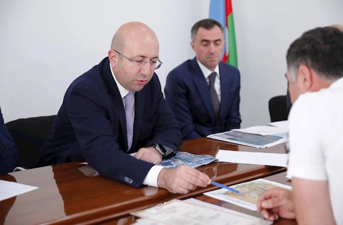 Anar Quliyev Ağsuda vətəndaşları qəbul edib — FOTOLAR