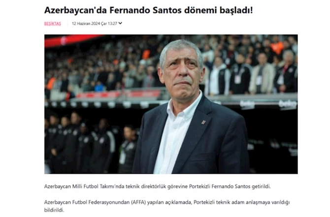 Fernandu Santuşun yığmamıza təyinatı dünya KİV-də — FOTOLAR