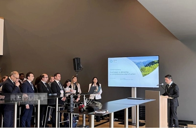Azərbaycan COP29-la bağlı hərtərəfli fəaliyyət planını Almaniyada təqdim etdi — FOTO