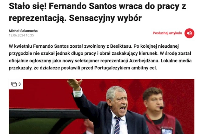 Fernandu Santuşun yığmamıza təyinatı dünya KİV-də — FOTOLAR