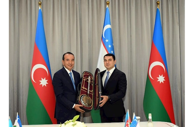 Azərbaycan və Özbəkistanın mədəniyyət nazirləri Daşkənddə görüşdü — FOTOLAR
