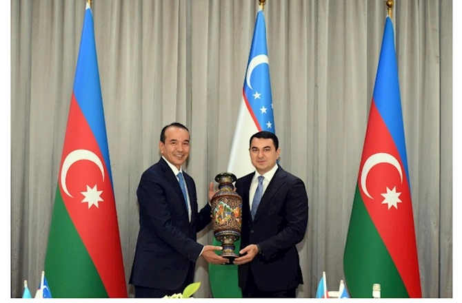 Azərbaycan və Özbəkistanın mədəniyyət nazirləri Daşkənddə görüşdü — FOTOLAR
