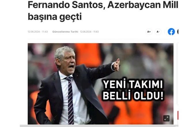 Fernandu Santuşun yığmamıza təyinatı dünya KİV-də — FOTOLAR