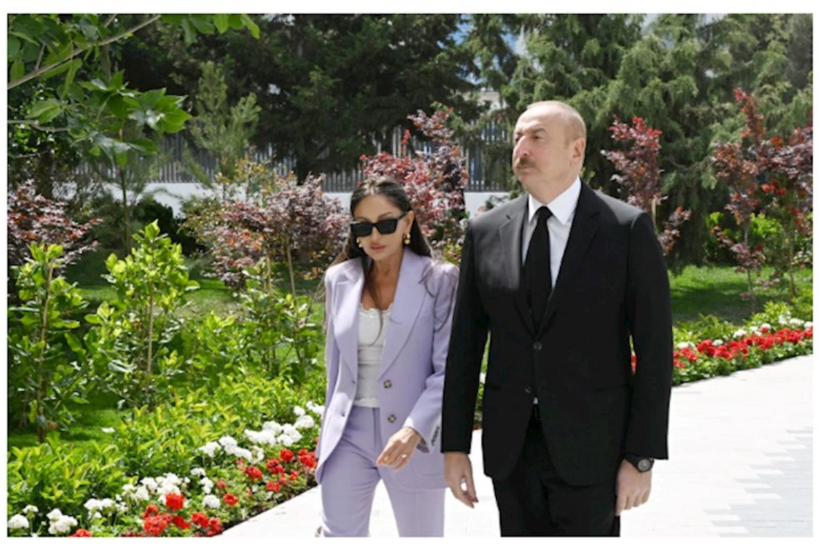 Prezident və birinci xanım Nəbatat Bağında görülən işlərlə tanış oldular — FOTOLAR