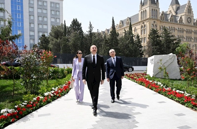Prezident və birinci xanım Nəbatat Bağında görülən işlərlə tanış oldular — FOTOLAR