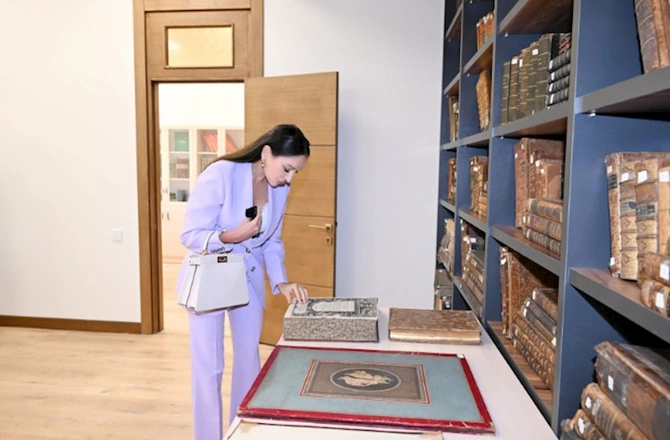 Prezident və birinci xanım Nəbatat Bağında görülən işlərlə tanış oldular — FOTOLAR
