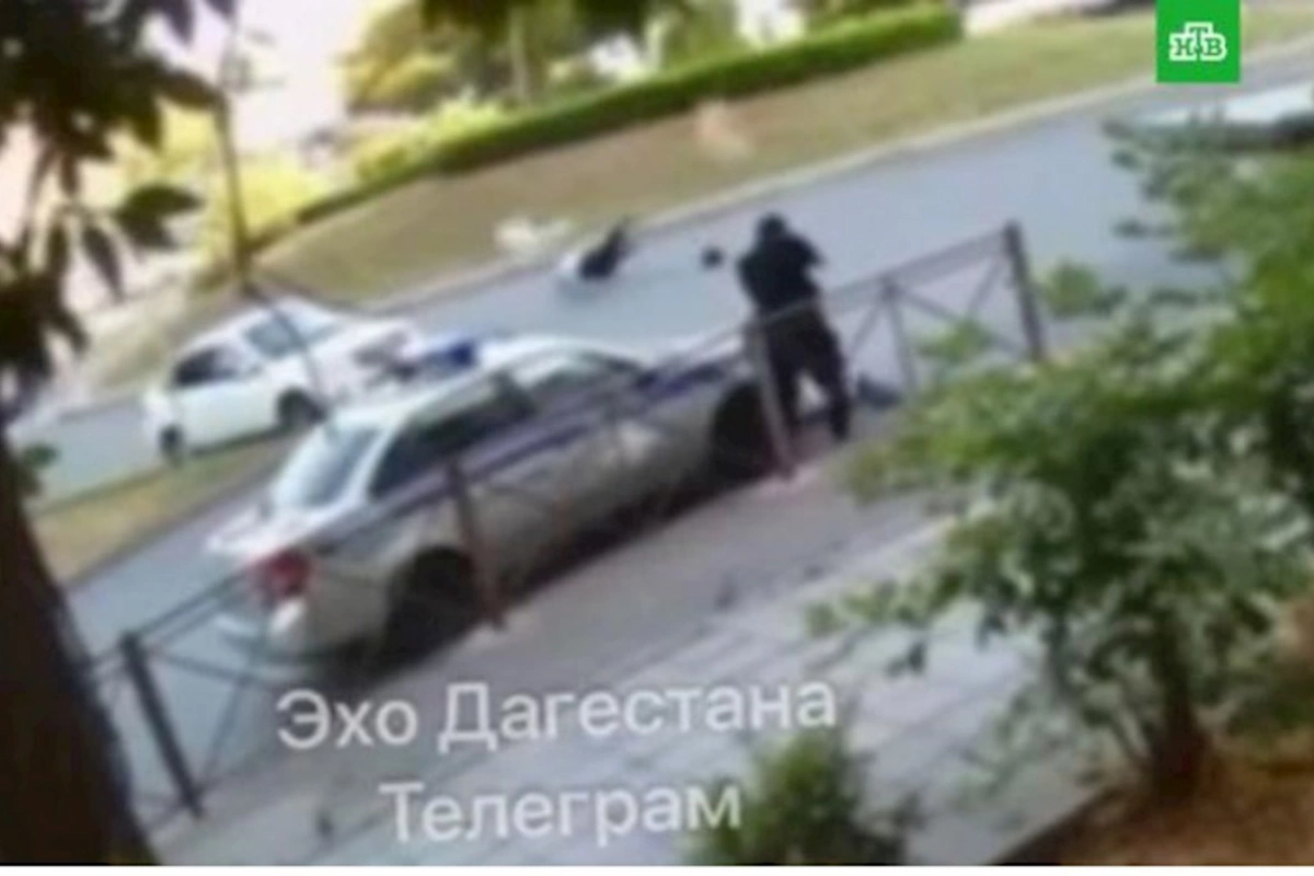 Dağıstanda polislərə hücum anının videosu yayıldı