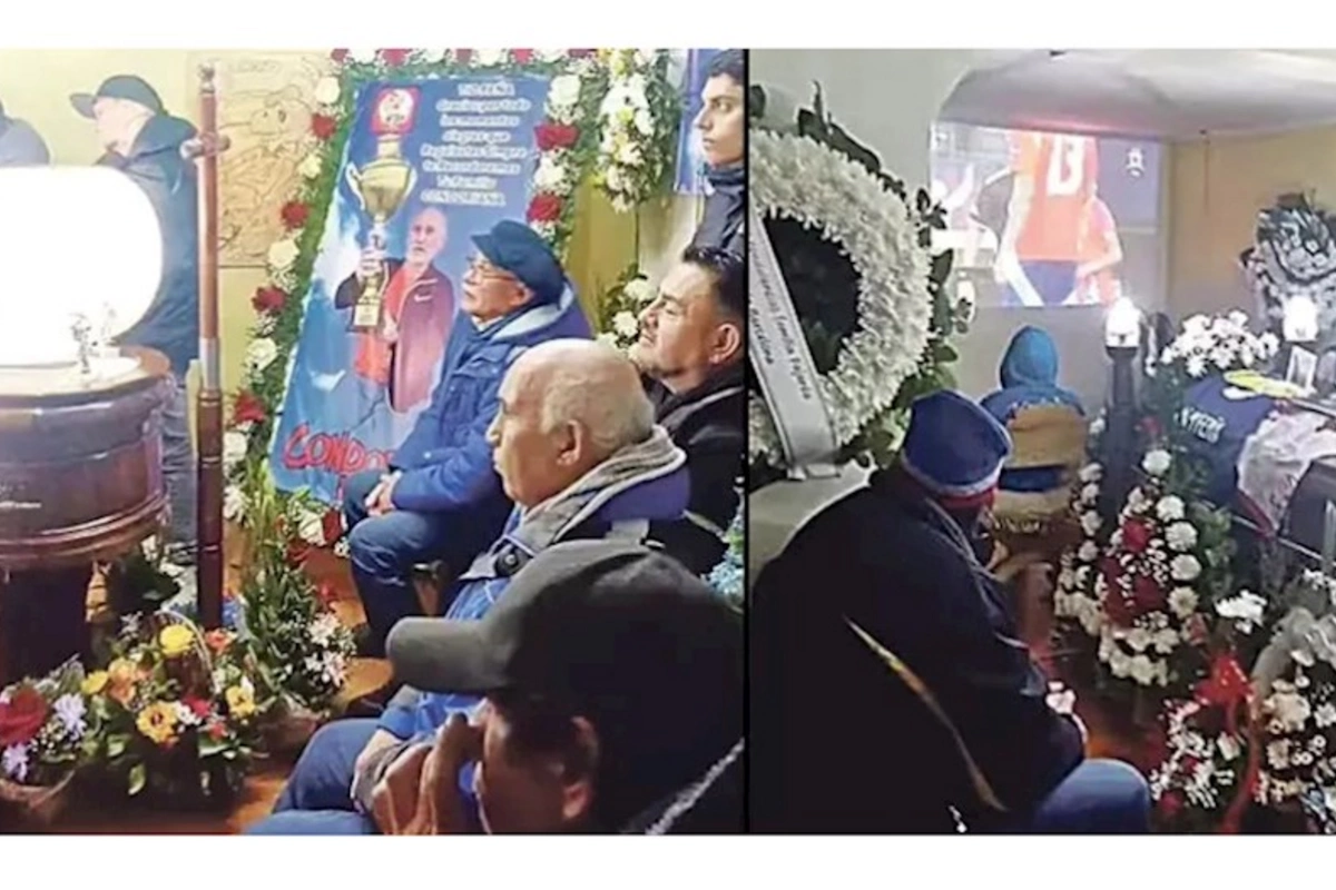 Cənazənin başında matç HƏYƏCANI