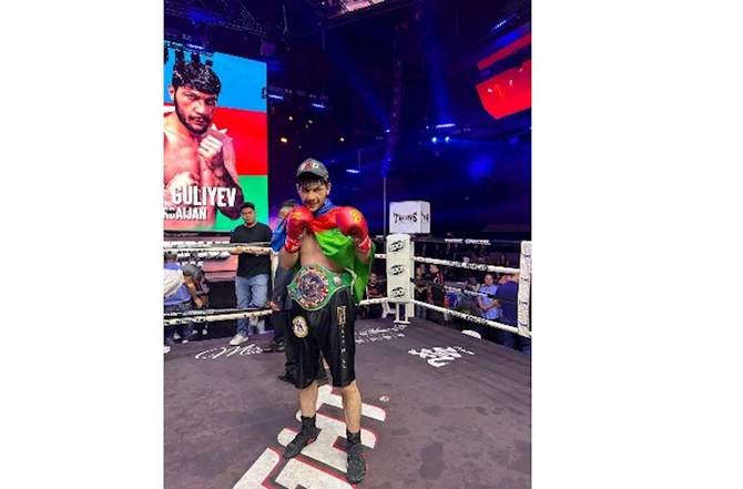 Peşəkar boksçu İsmət Quliyev WBC Asia cempionu oldu — FOTO Peşəkar boksçu İsmət Quliyev WBC Asia cempionu oldu — FOTO