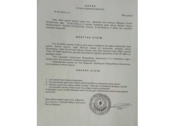 “Evimizi icazəsiz söküb qızıllarımızı oğurladılar” — VİDEO