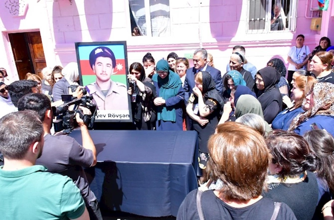 Birinci Qarabağ Müharibəsi şəhidi Rövşən Əliyev dəfn edildi — FOTOLAR