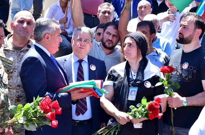 Birinci Qarabağ Müharibəsi şəhidi Rövşən Əliyev dəfn edildi — FOTOLAR
