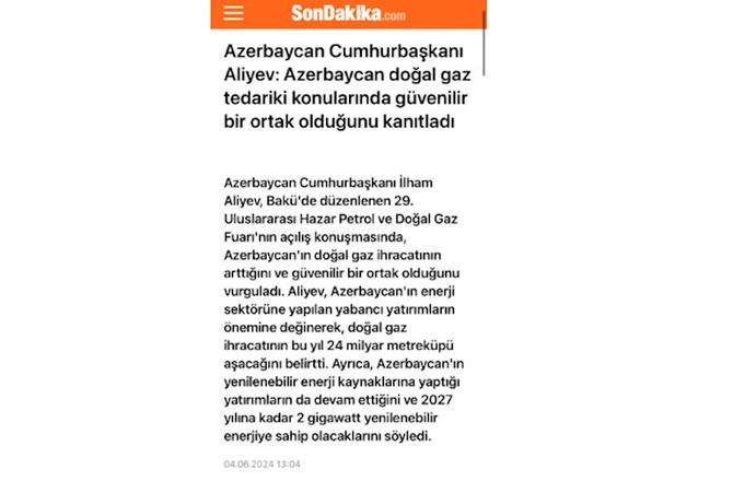 Prezidentin Bakı Enerji Həftəsindəki çıxışı xarici mediada — FOTOLAR