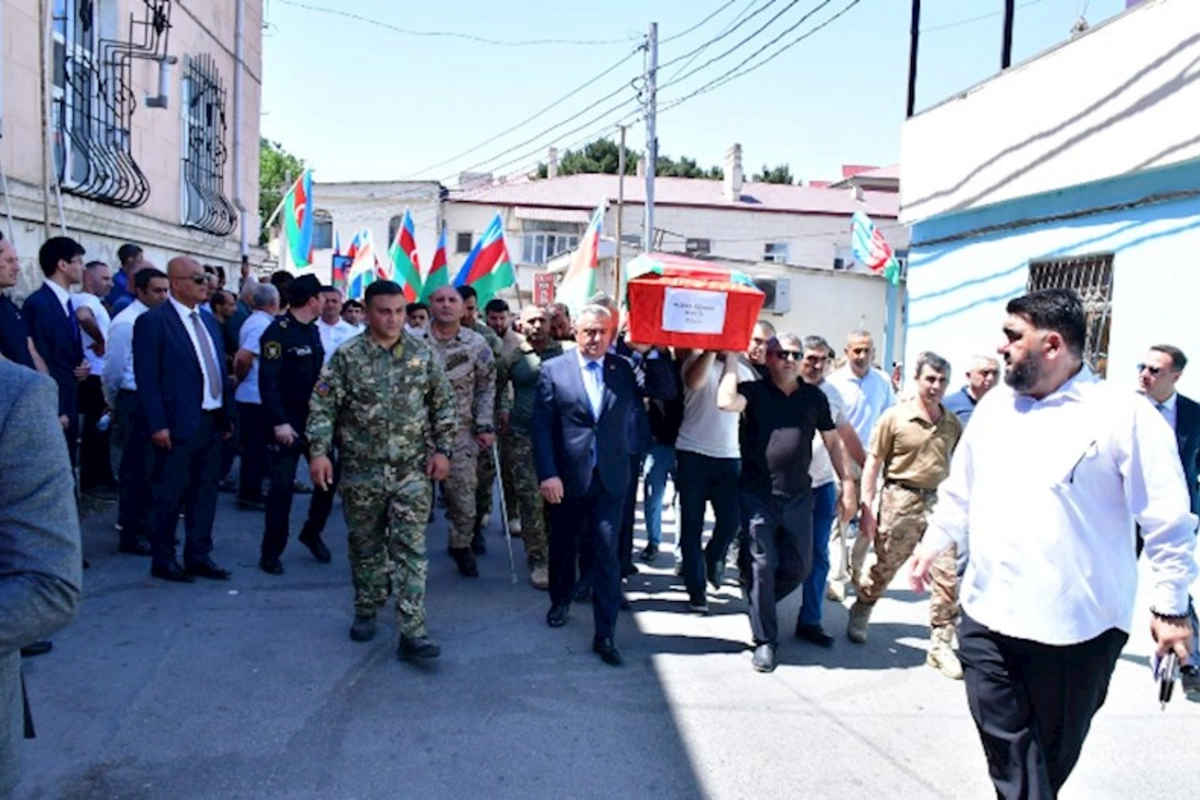 Birinci Qarabağ Müharibəsi şəhidi Rövşən Əliyev dəfn edildi — FOTOLAR