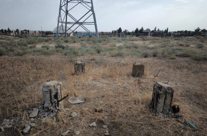 Elektrik dirəklərini oğurlayan şəxs saxlanıldı — FOTO