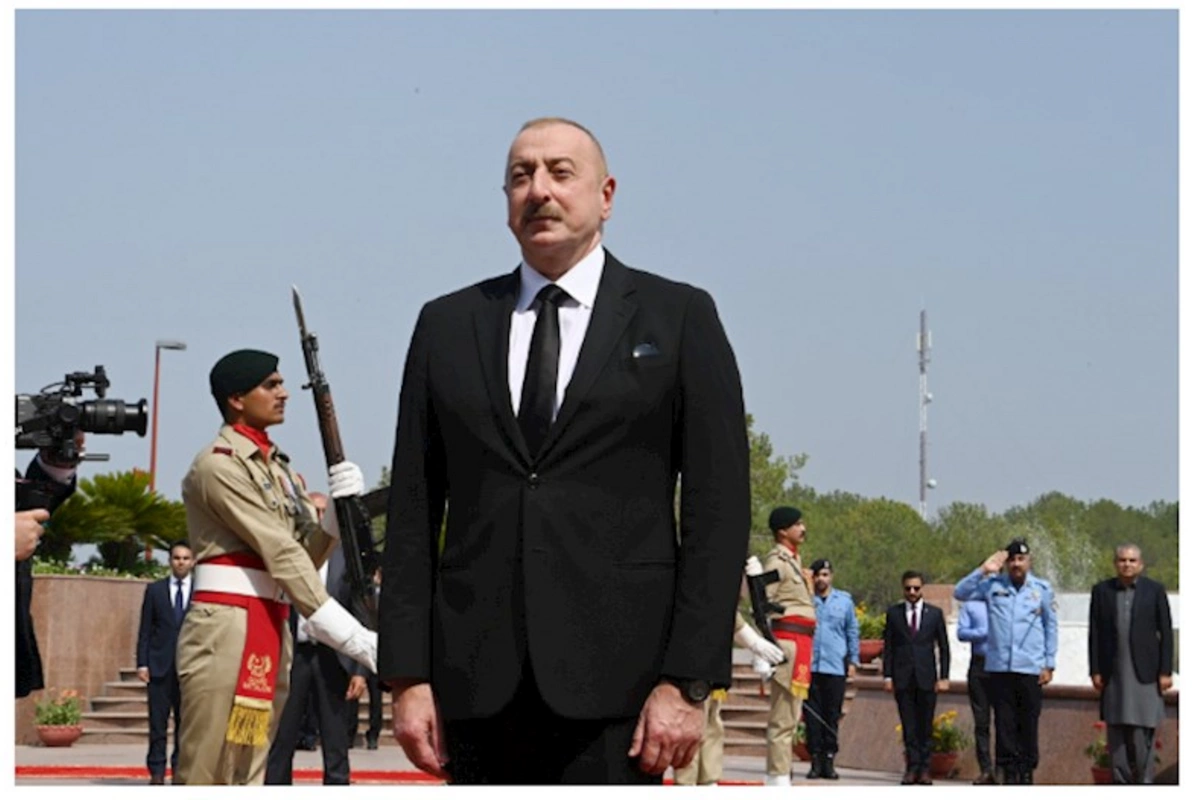 İslamabadda İlham Əliyevin rəsmi qarşılanma mərasimi olub